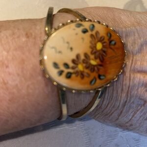 Hand crafted floral Gold-Tone Bracelet $19